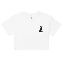 Load image into Gallery viewer, Dog Silhouette Women’s crop top